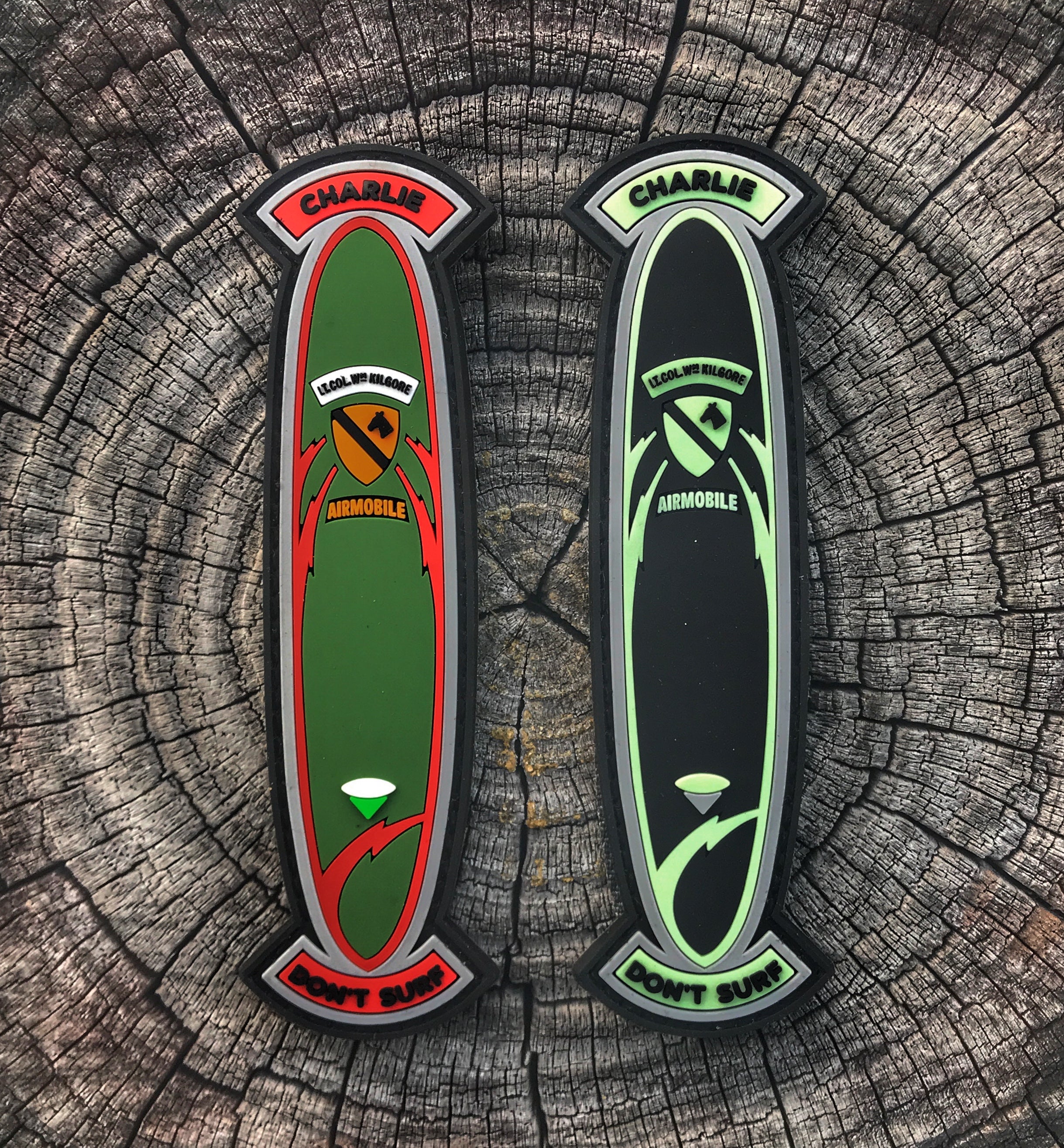 Charlie Don't Surf PVC Surfboard Morale Patch - 2 Color Options